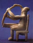 unknow artist Seated Harp Player oil painting reproduction